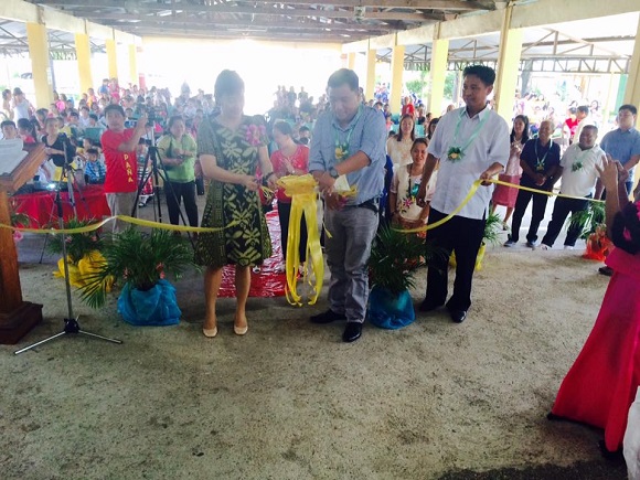 Ribbon-Cutting of the stage of Domanpot Community School (4)