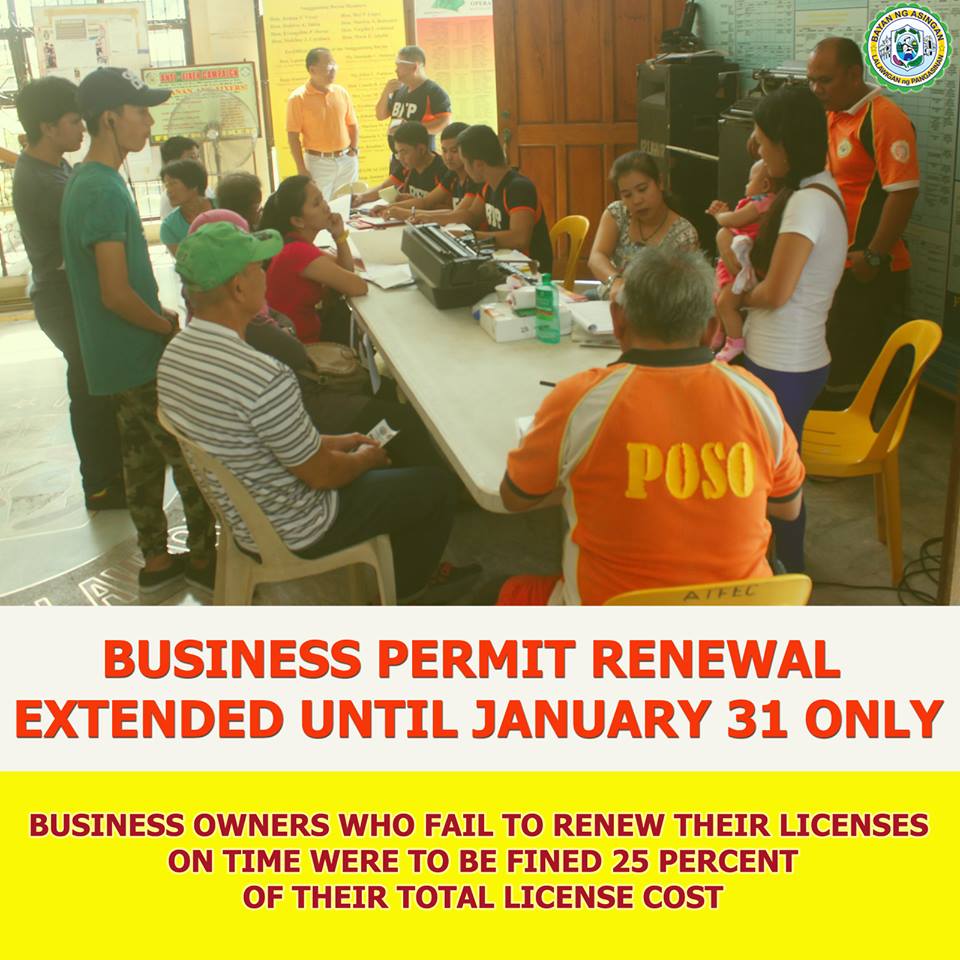 Business permit renewal deadline extended