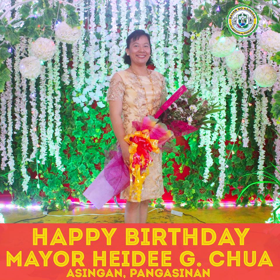 Happy birthday Mayor Heidee Chua