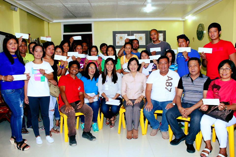 Twenty two (22) former OFWs received financial assistance